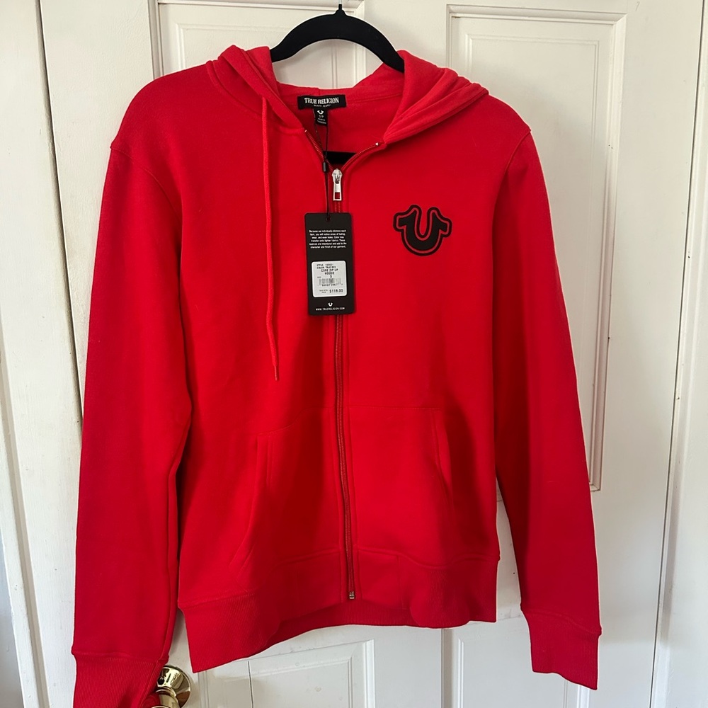 True Religion Scarlet Hoodie with Logo